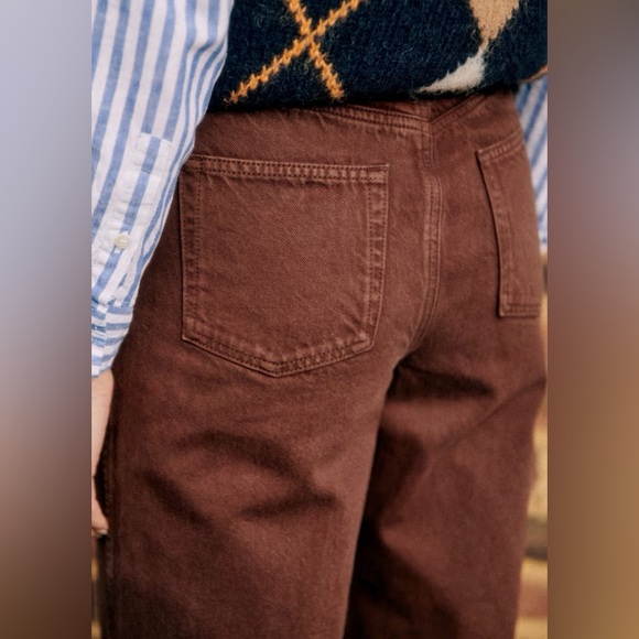 EUC Sézane Le Crop in Brown Size 34/2 - Picture 3 of 6